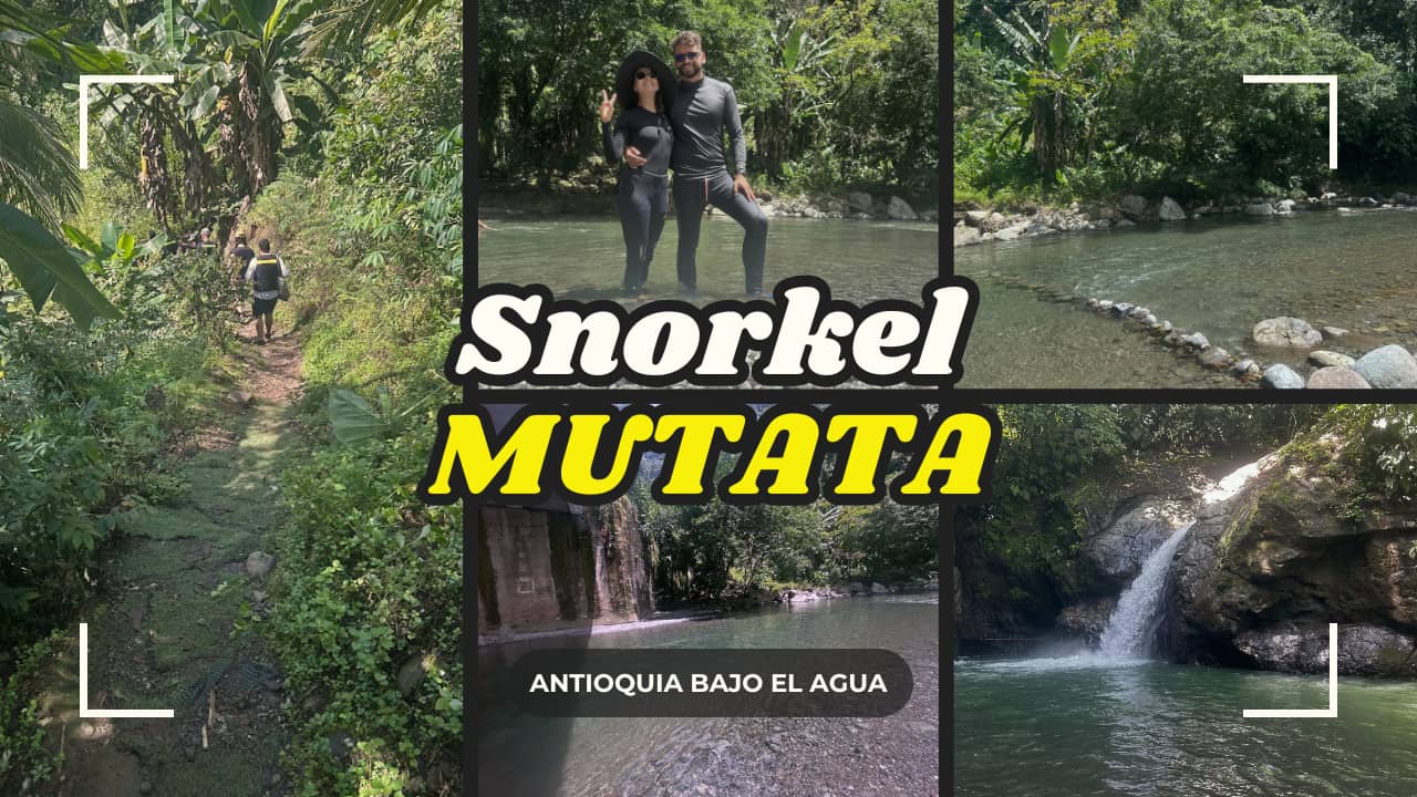 Snorkel en los 4 mejores charcos de Mutatá, Antioquia: agua dulce cristalina